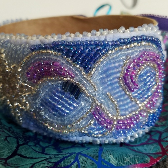 Etsy Jewelry - Starry Beaded Cuff Bracelet